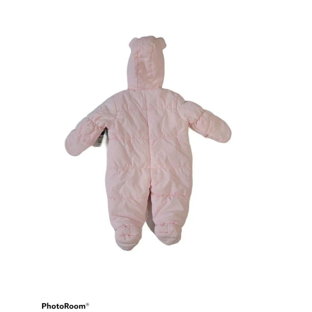 NWT Carter's Pink Baby Girl Winter Suit With Hand